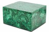 Wide Malachite Jewelry Box - DR Congo #335656-1